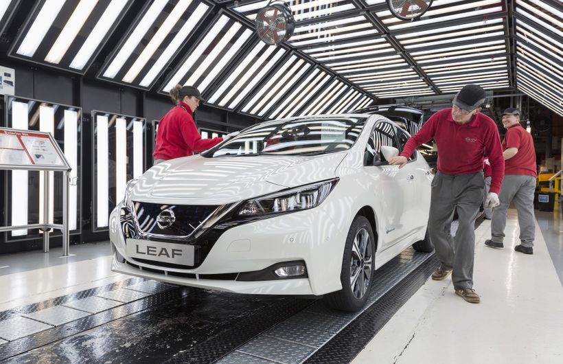 Nissan Leaf electric car production in Sunderland